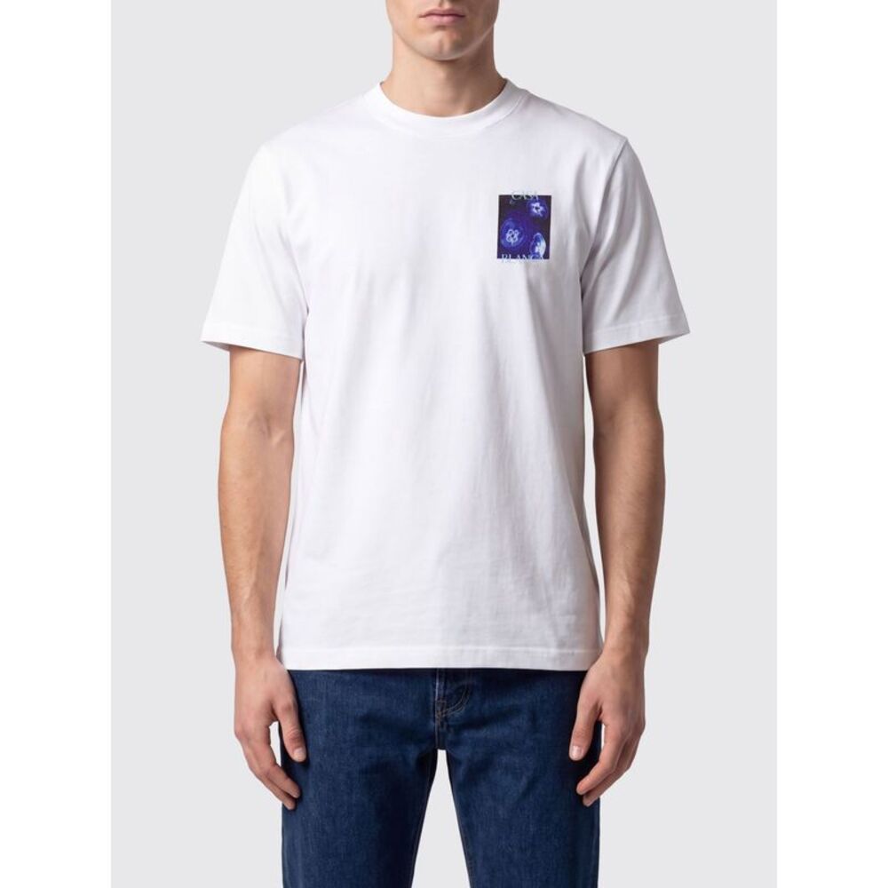 Casablanca Men Casablanca Graphic Print Organic Cotton Crew-Neck T-Shirt